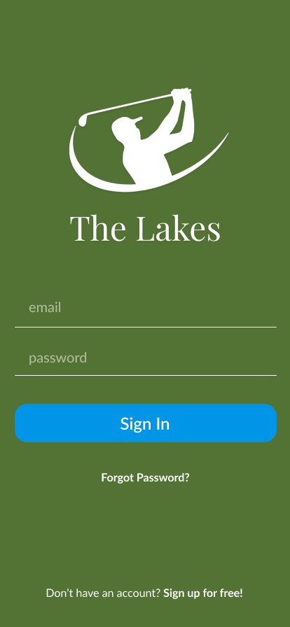 Sign in page with logo and sign in form.